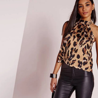 Sexy Leopard Print Blouse