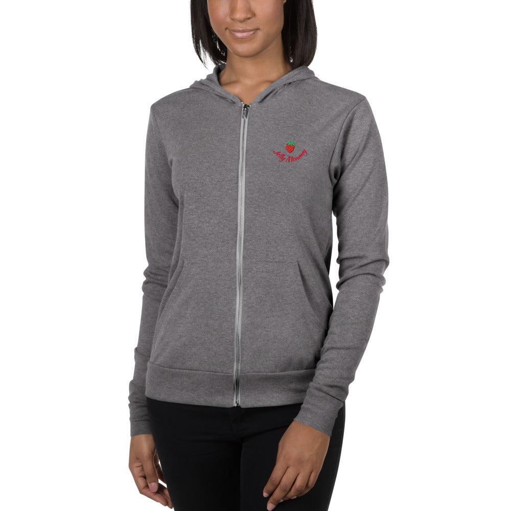 Sudadera unisex con cremallera